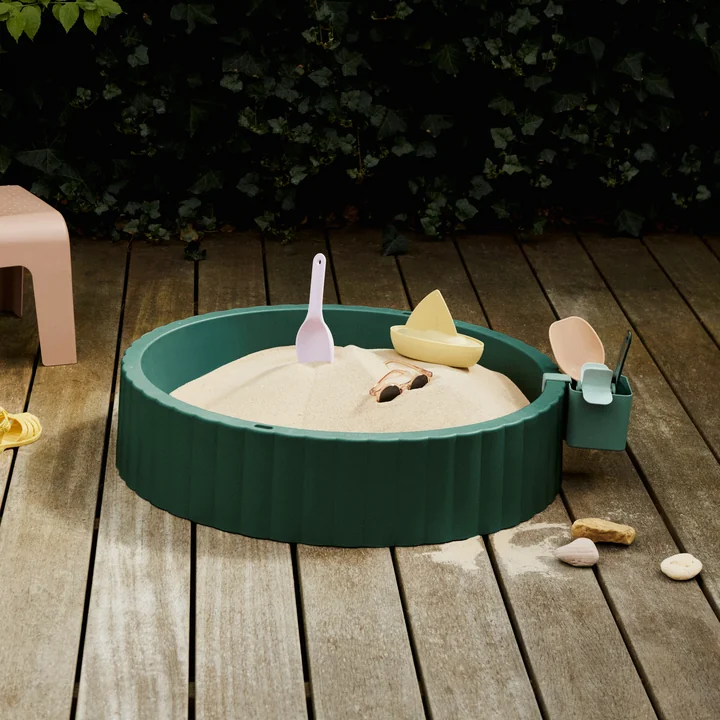 LIEWOOD - Saul Bac à sable, Ø 80 cm, green garden / sandy