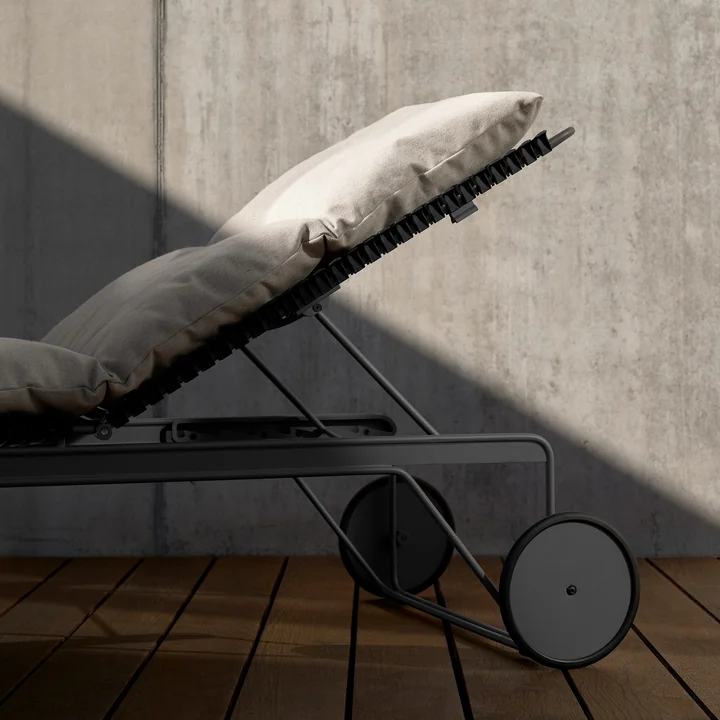 HOUE - CLICK Housse d'assise pour chaise longue réglable, ash