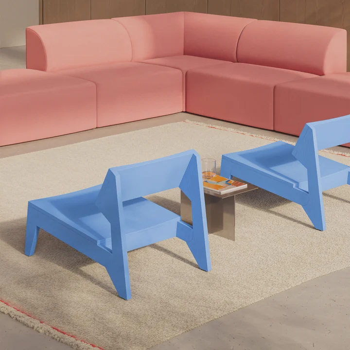 OUT Objets de nos jours - Schulz Lounge Chair, bleu ciel