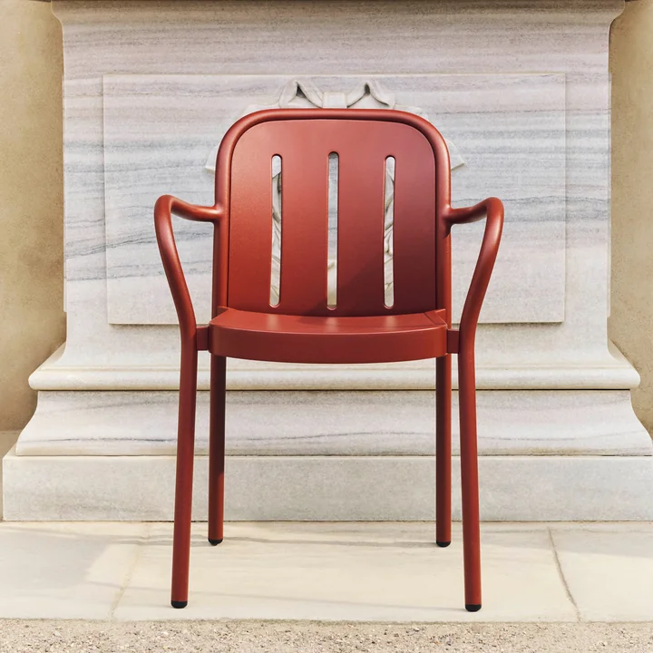 HAY - Deville Chaise avec accoudoirs, Outdoor, iron red