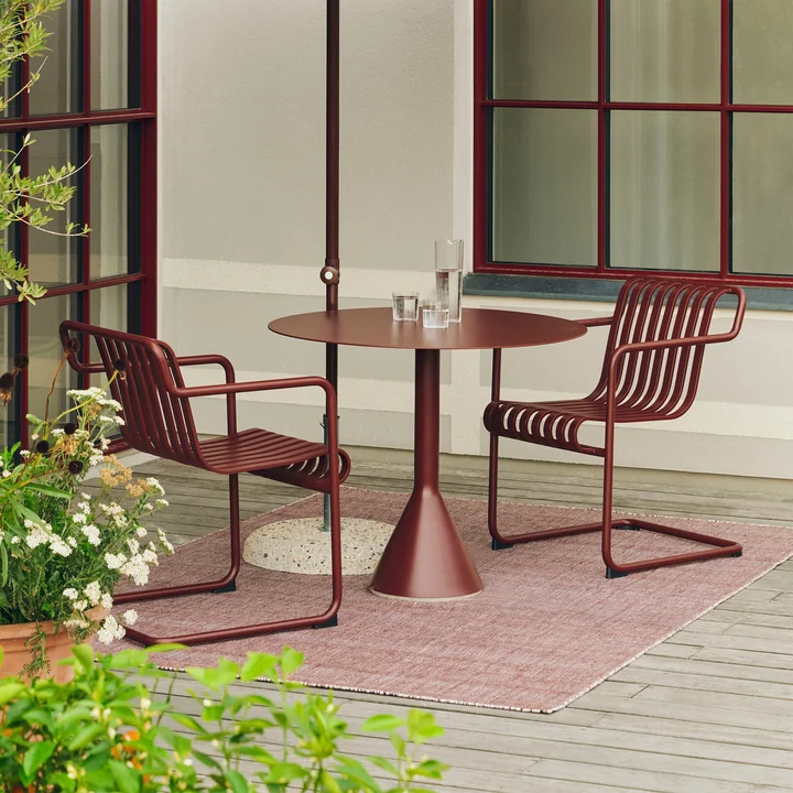 HAY - Palissade Cantilever Dining fauteuil, iron red