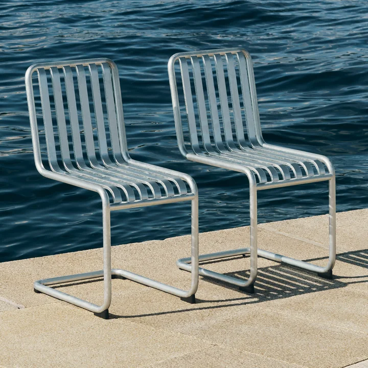 HAY - Palissade Cantilever chaise, hot galvanised