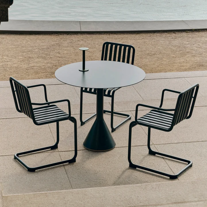 HAY - Palissade Cantilever fauteuil, anthracite