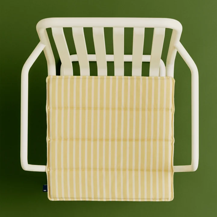 HAY - Terrazza Coussin d'assise, bandes épaisses, jaune