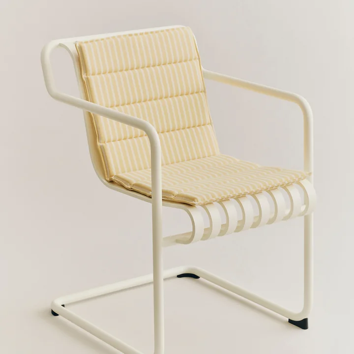 HAY - Terrazza Coussin d'assise pliable, bandes épaisses, jaune