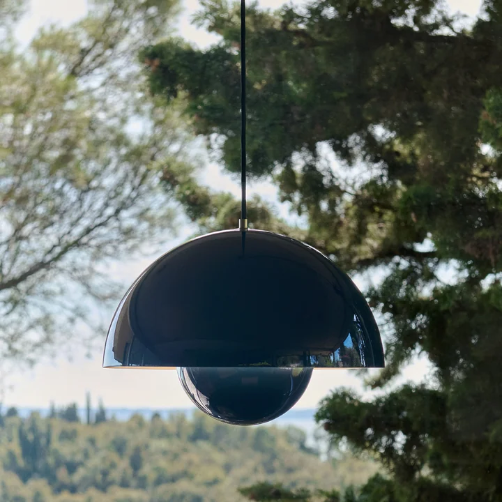 & Tradition - FlowerPot Lampe suspendue VP7, bleu acier