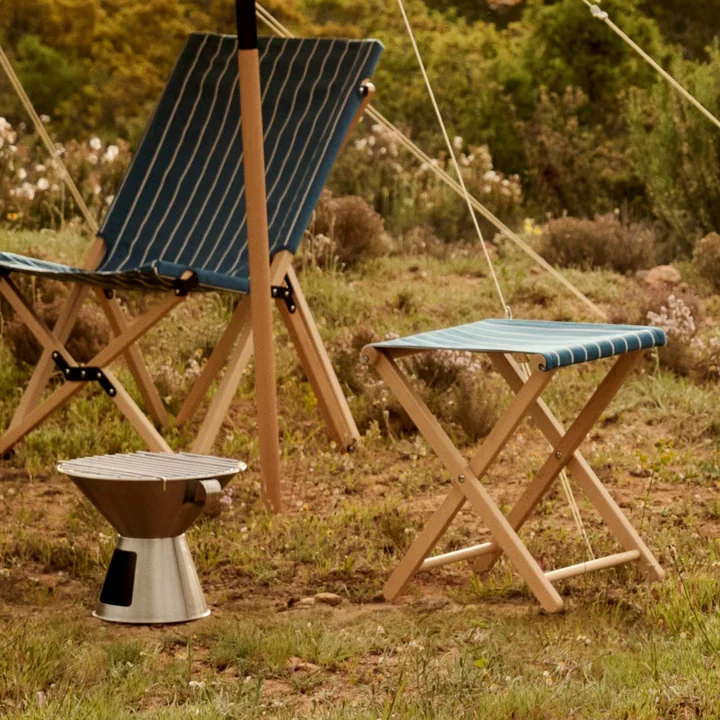 HAY - Outdoor Market Barbecue et tabouret pliant