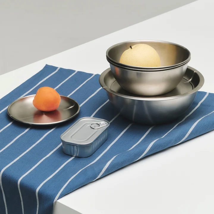 HAY - Outdoor Market Assiettes, bols avec couvercle, acier inoxydable