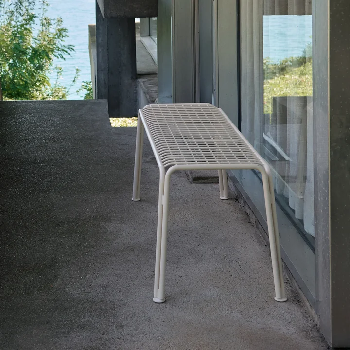 & Tradition - Thorvald SC112 Banc de jardin, 125 x 46 cm, ivoire