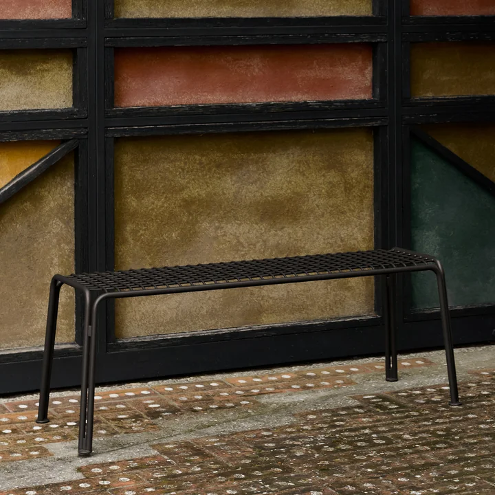 & Tradition - Thorvald SC112 Banc de jardin, 125 x 46 cm, warm black