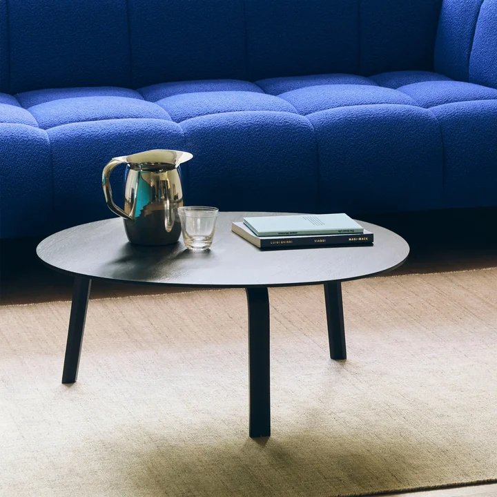 HAY - Bella Table basse Ø 80 cm / H 32 cm, noir