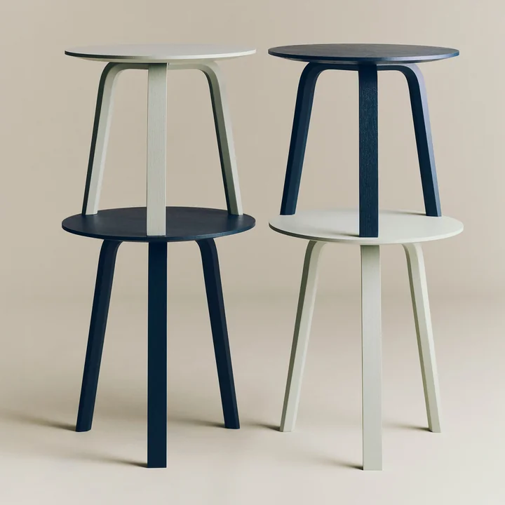 HAY - Bella Tables d'appoint, blue charcoal et eucalyptus