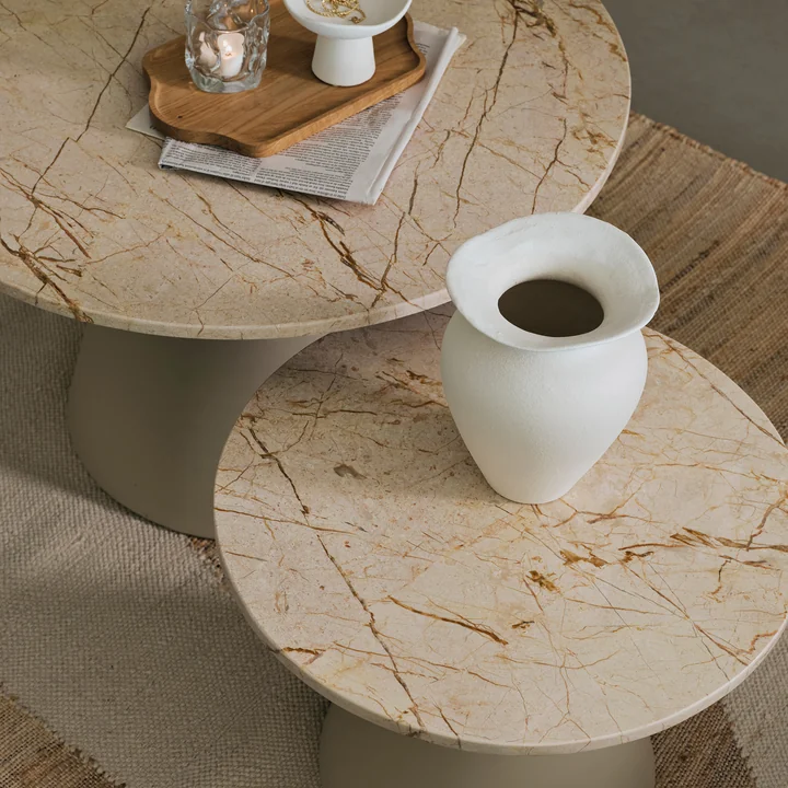 Broste Copenhagen - Miro Table d'appoint, beige