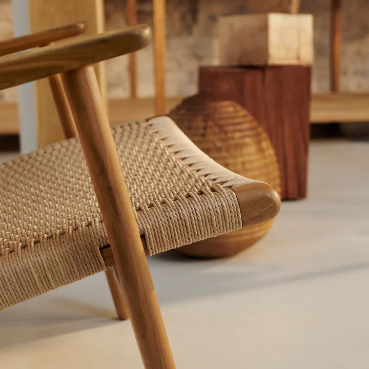 Carl Hansen - CH25 Fauteuil, chêne huilé / tressage naturel