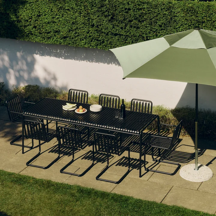 HAY - Palissade Table, rectangulaire, 220 x 90 cm, anthracite