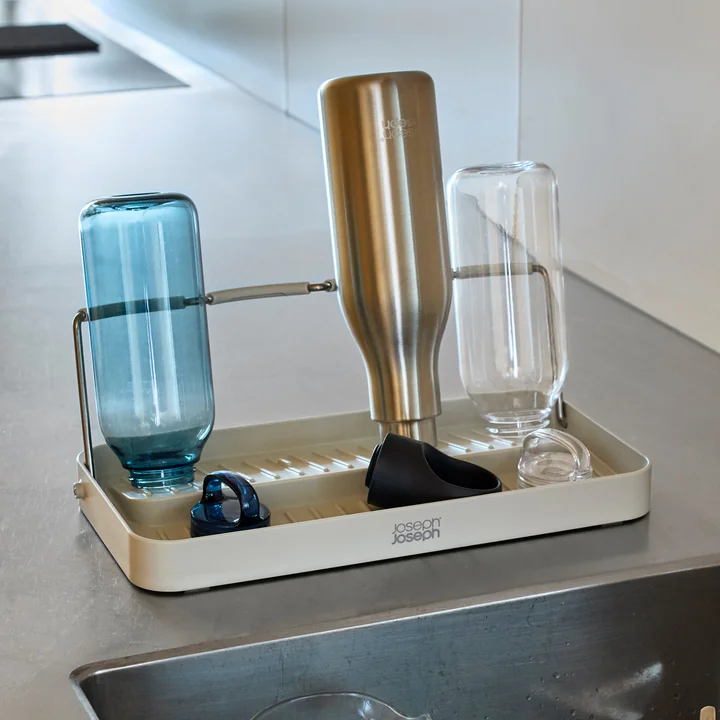 Joseph Joseph - DrySmart Égouttoir pour bouteilles, light stone