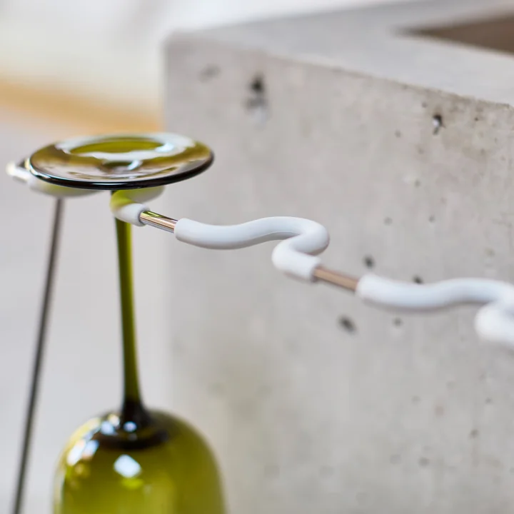 Joseph Joseph - DrySmart Egouttoir pour verres à vin, light stone