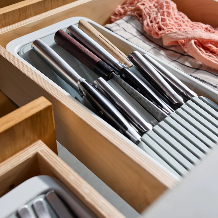 Joseph Joseph - DrawerStore Organisateur de couteaux, compact, light stone