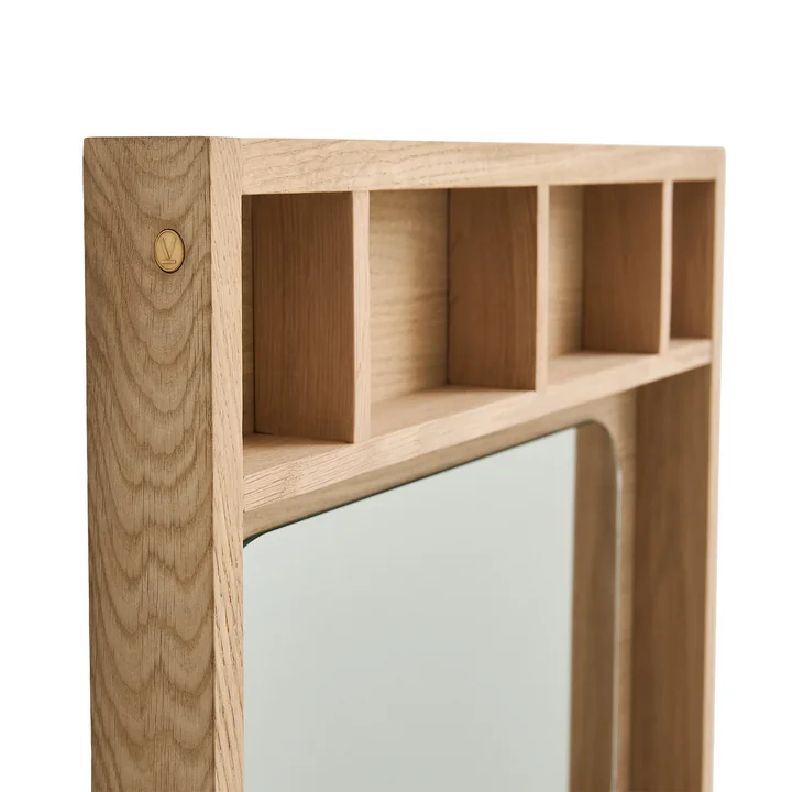 Andersen Furniture - Glance Étagère à miroir, Chêne