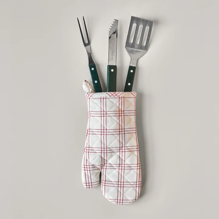 Nicolas Vahé - Outils BBQ, acier inoxydable, vert (set de 3)