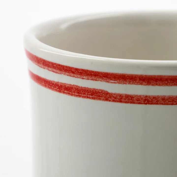 Nicolas Vahé - Bistro Gobelet, Ø8,5 x H8,5 cm, rouge / blanc