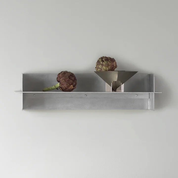 Normann Copenhagen - Alu Étagère murale, 80 cm, aluminium brossé