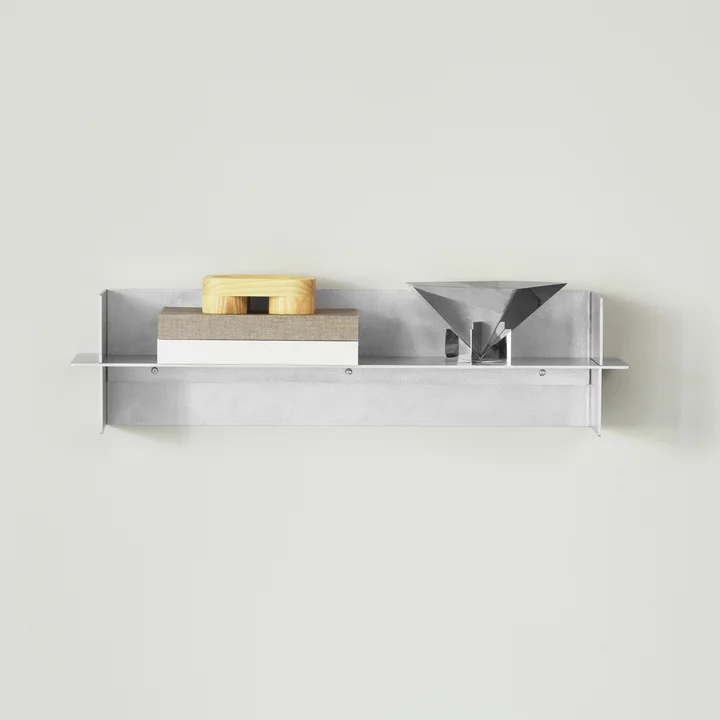 Normann Copenhagen - Alu Étagère murale, 80 cm, aluminium brossé