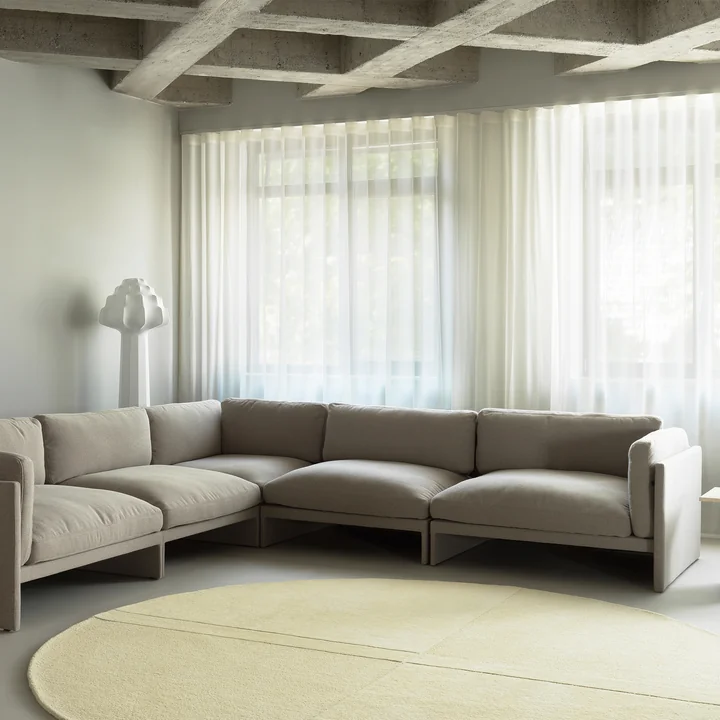 Normann Copenhagen - Level Tapis, Ø 280 cm, jaune clair