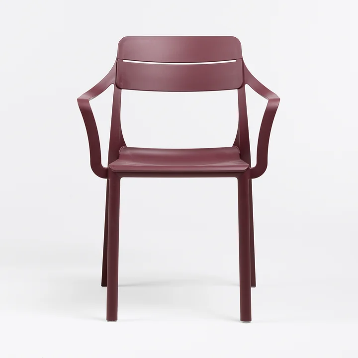 Nardi - Cassia Chaise avec accoudoirs, borgogna
