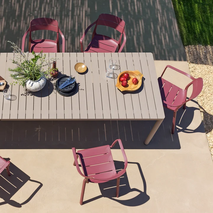 Nardi - Cassia Chaise avec accoudoirs, borgogna