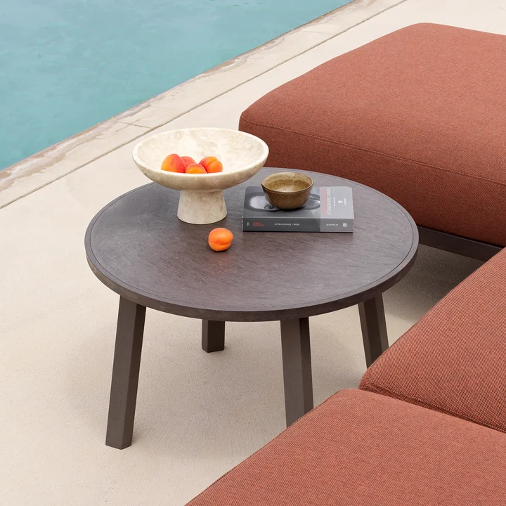 Nardi - Maximo Tavolino 60 Maxi Table d'appoint, terra, Ø 60 cm