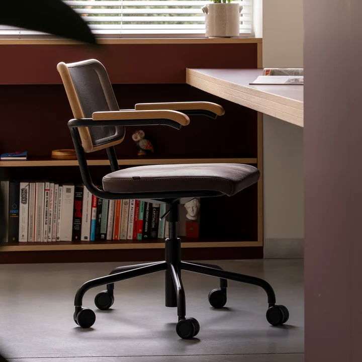 Thonet - Chaise de bureau avec accoudoirs