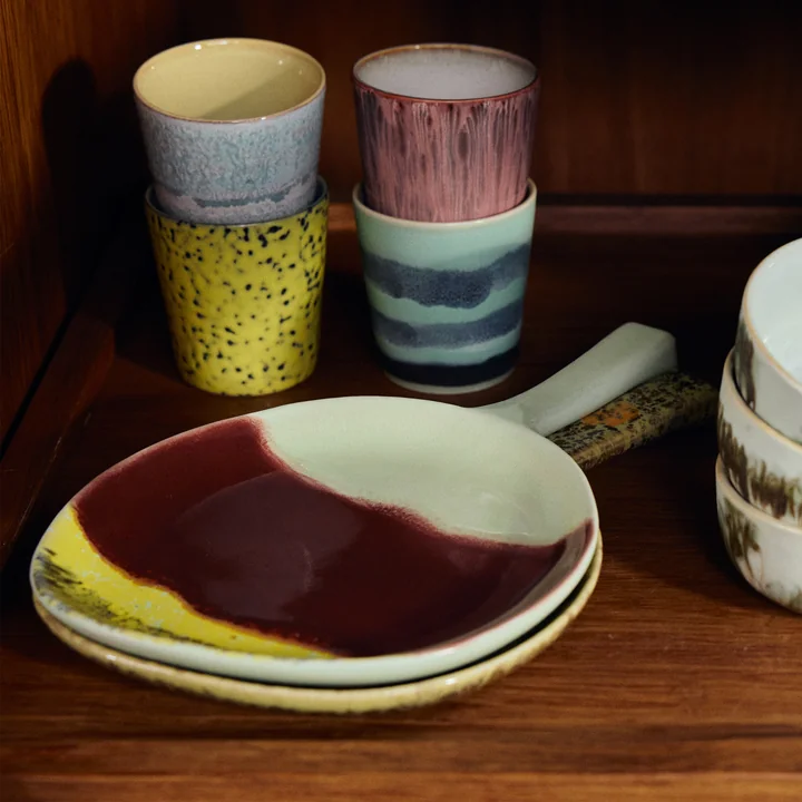 HKliving - 70's Plateau de service, 18 x 30,5 cm, cerise