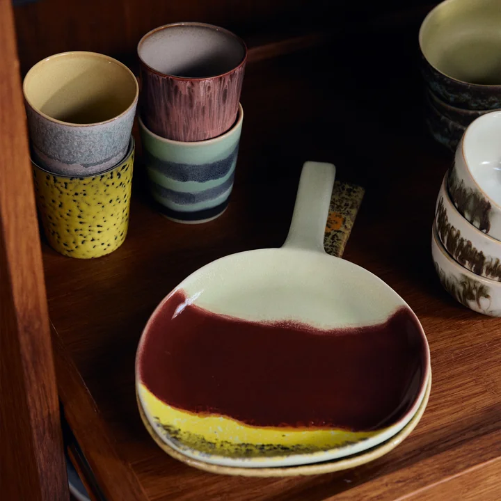 HKliving - 70's Plateau de service, 18 x 30,5 cm, cerise