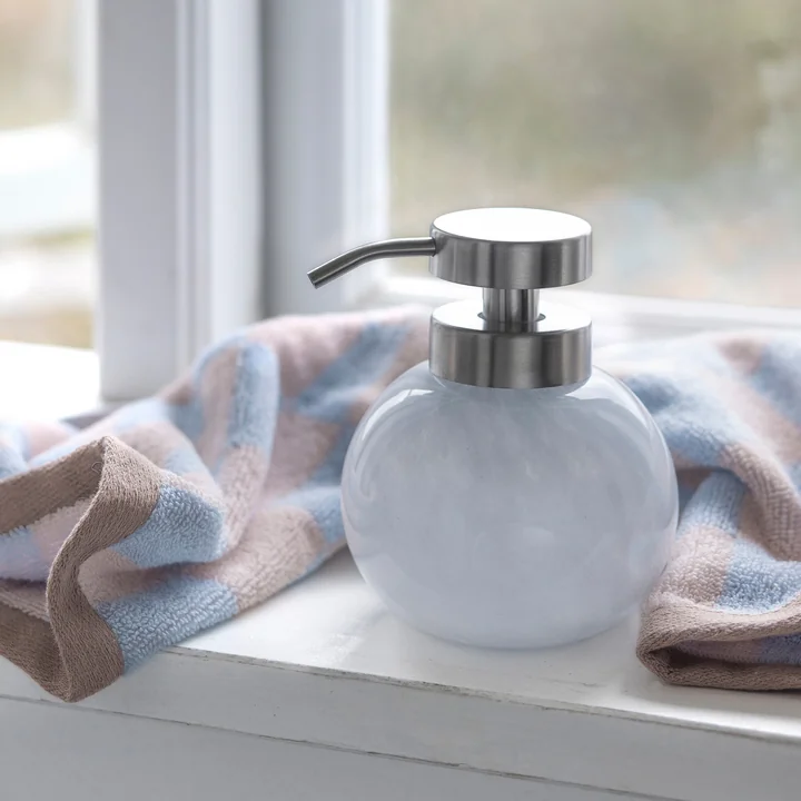 Mette Ditmer - OPAL Distributeur de savon, Ø 10,5 x H 12,5 cm, bleu clair