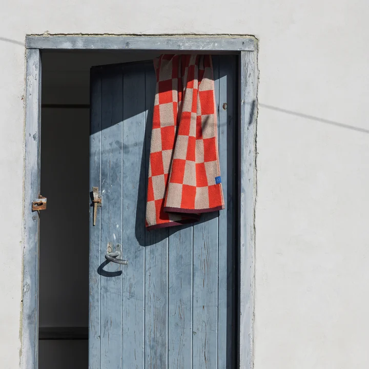 Mette Ditmer - Retro Serviette, 50 x 90 cm, orange foncé