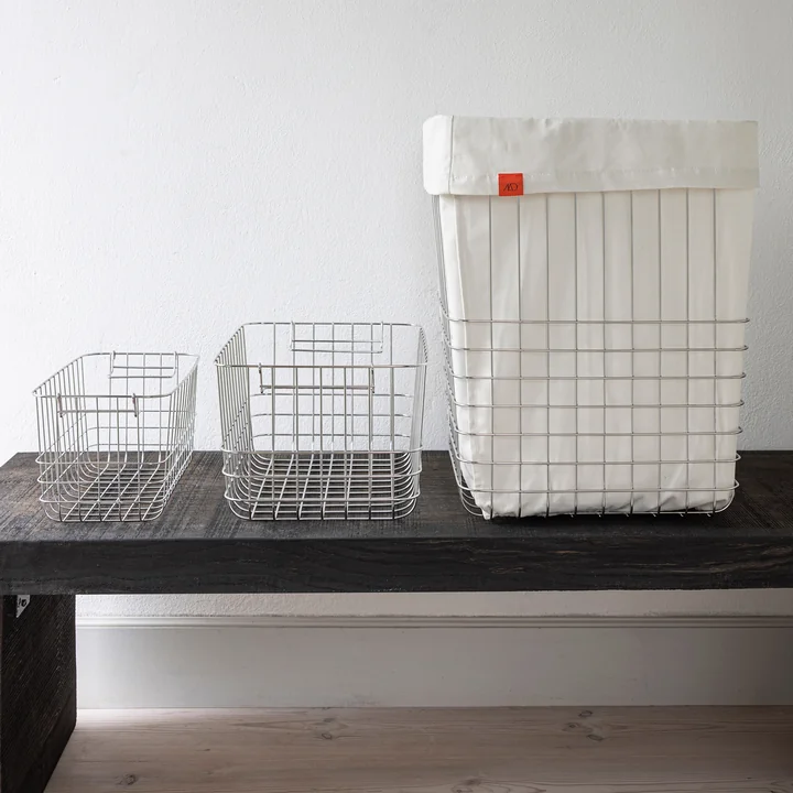 Mette Ditmer - Store-It Panier de rangement et de linge, chromé