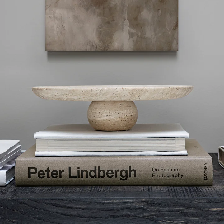 Mette Ditmer - Travertine Pedestal Plateau, lin