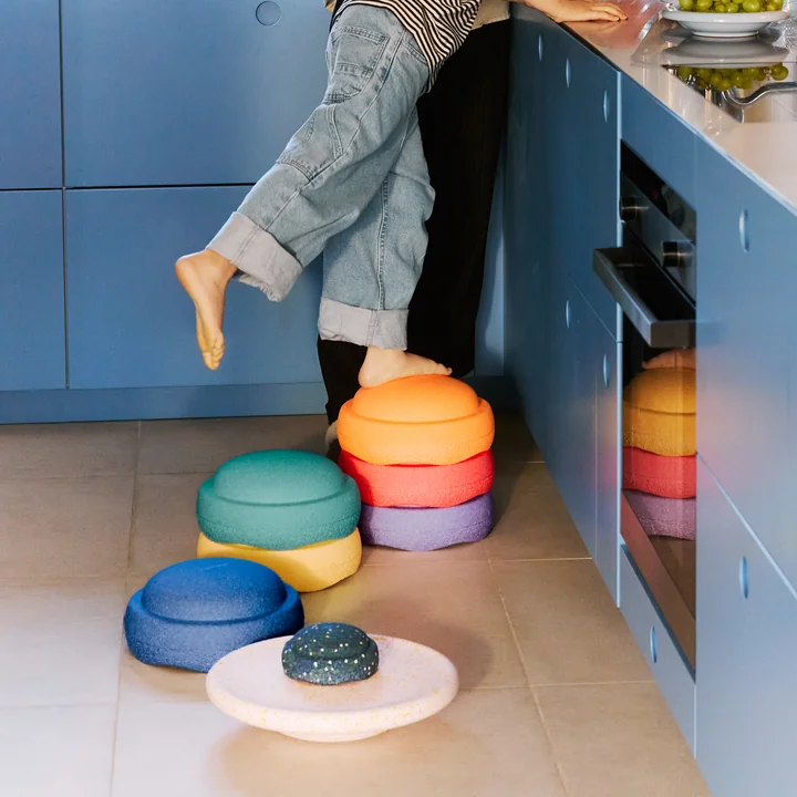 Stapelstein® - Spring Special Rainbow Set classic, multicolore (set de 8), (Bord + Mini Original)