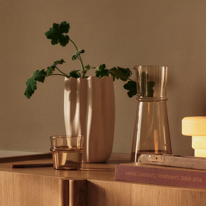 Ferm Living - Nium Vase, H23 cm, blanc cassé