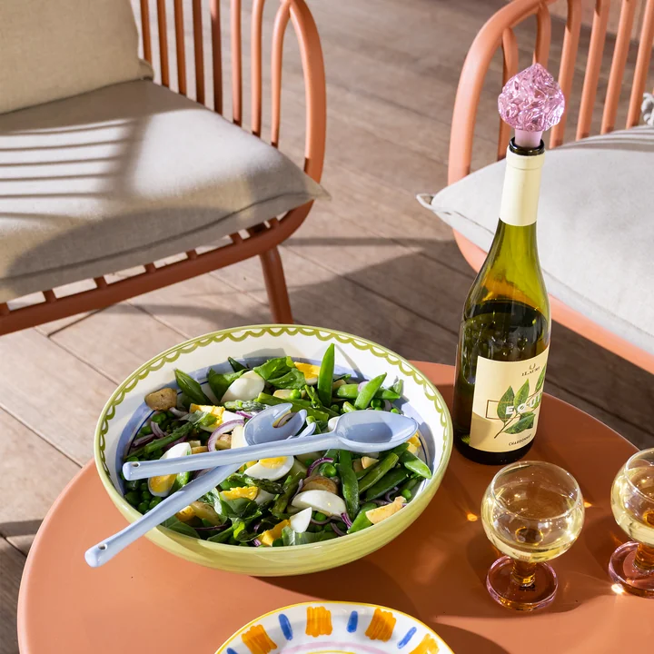 & klevering - Boavista saladier Ø 30 cm, vert et Boavista couverts à salade, bleu