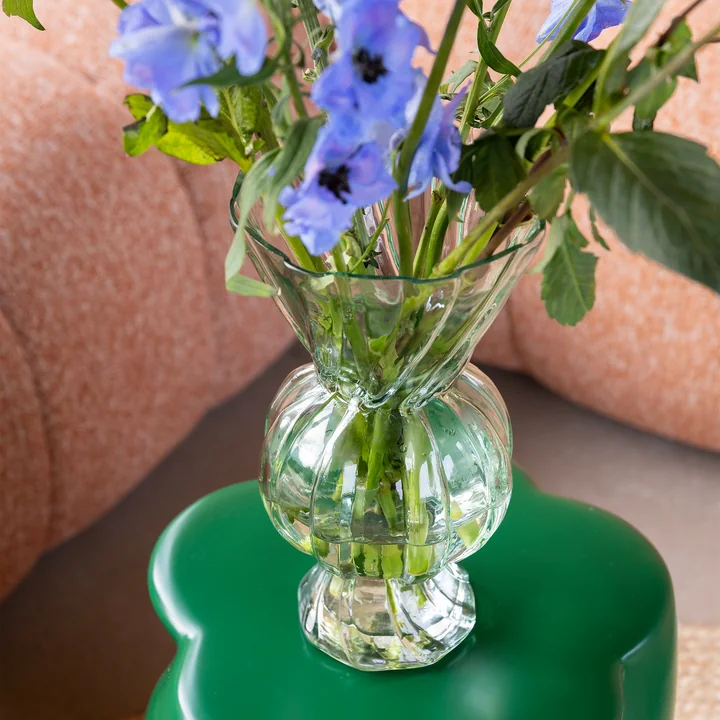 & klevering - Vase en verre Rhombic, vert