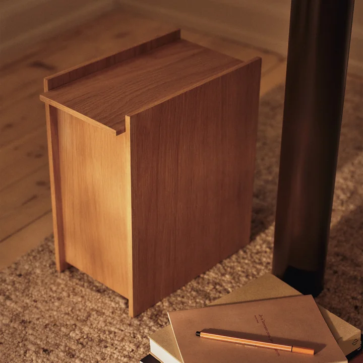 Ferm Living - Sama Poubelle, H35 cm, chêne