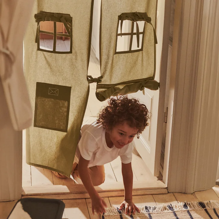 Ferm Living - Settle Rideau de porte, elm green