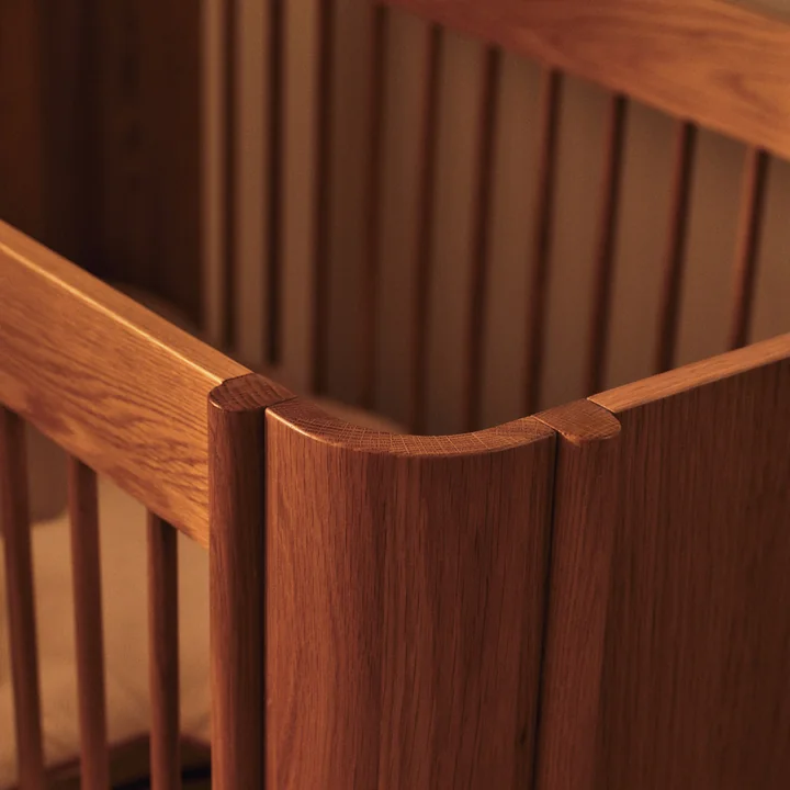 Ferm Living - Tilu Lit bébé, 68 x 129 cm, chêne naturel
