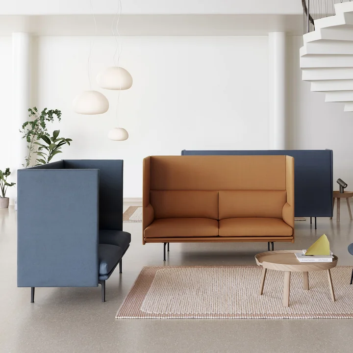 Muuto - Fluid Lampe suspendue, blanc opale