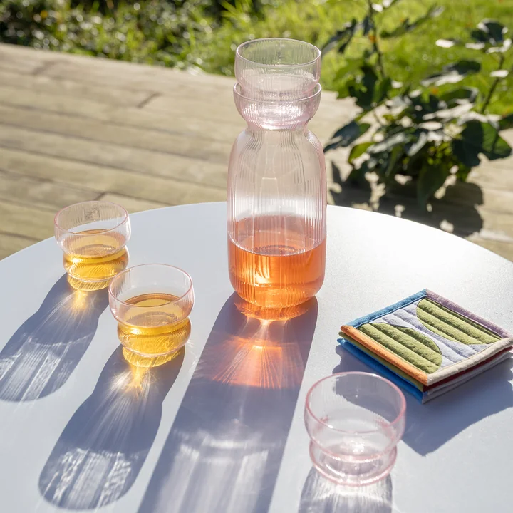 & klevering - Circus Carafe 1,3 L avec verre, rose