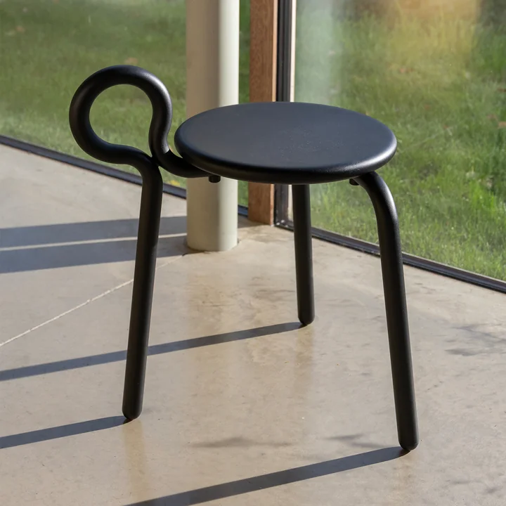 & klevering - Lasso Tabouret, noir