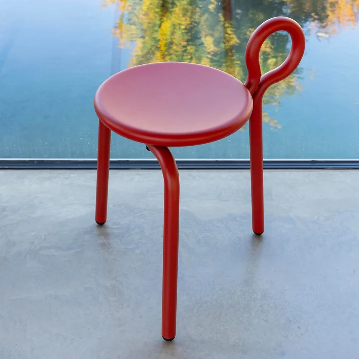 & klevering - Lasso Tabouret, rouge