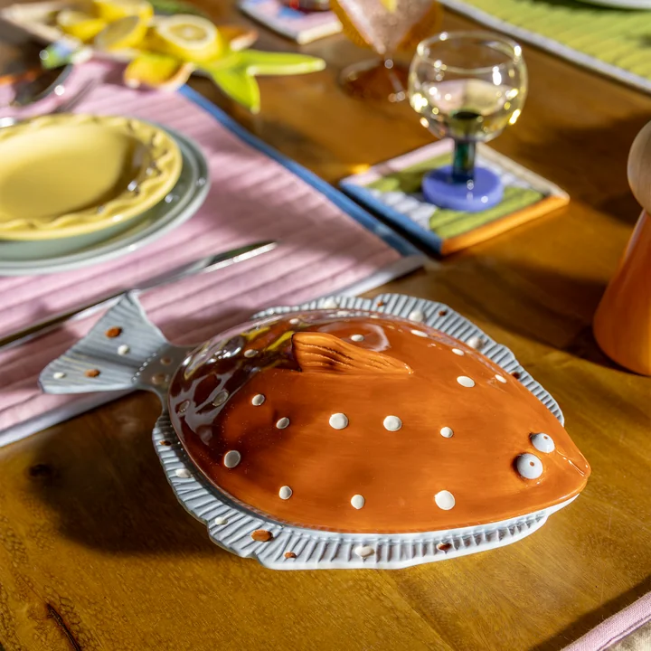 & klevering - Plaice Terrine, 29,5 x 21 cm, brun